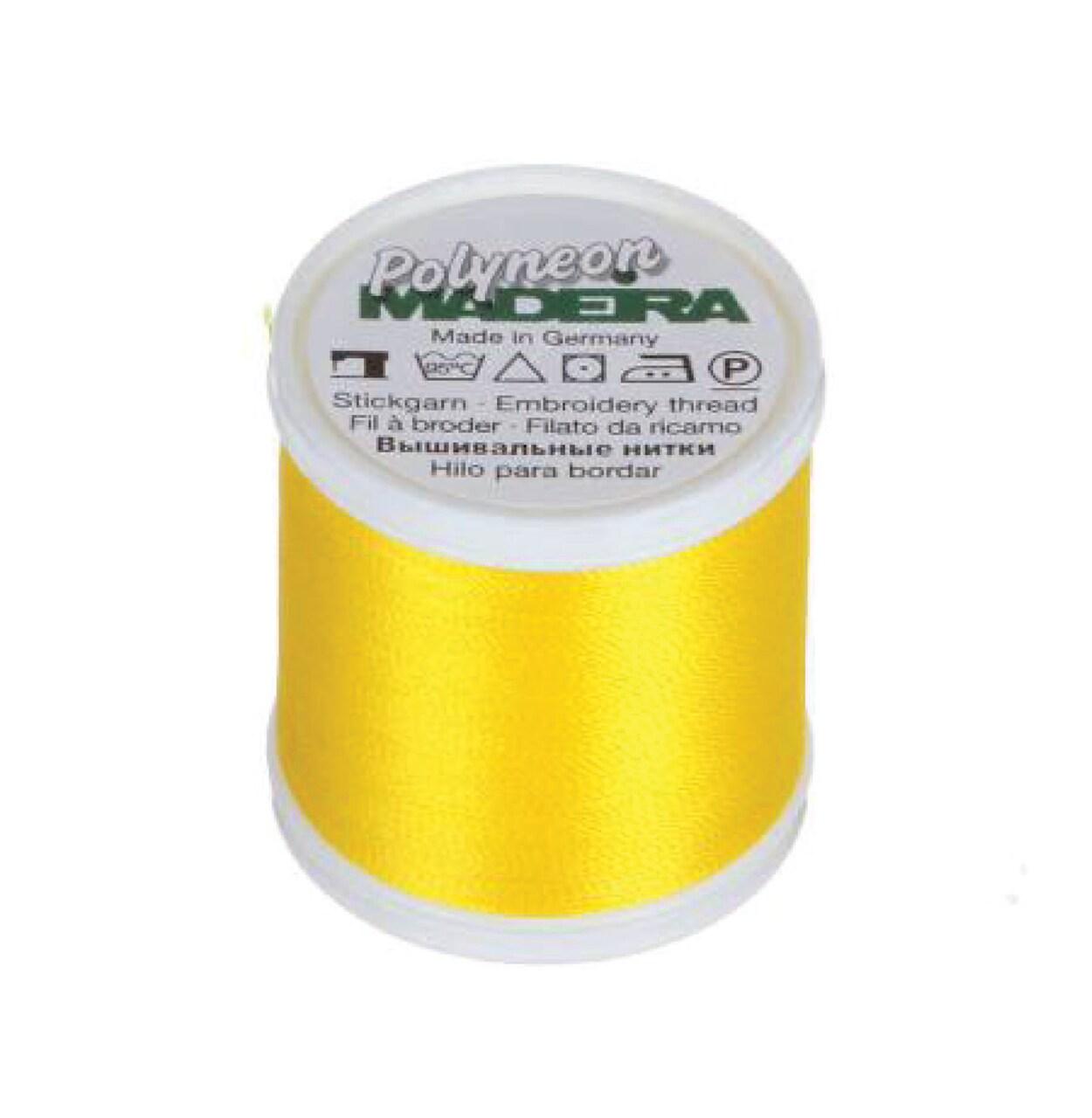 Polyneon Machine Embroidery Thread -- 440 yards spool -- Lemon Tart Yellow Color -- Ref. # 1924 by Madeira®